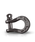 Epic 3/4 Inch Steel Winch D Ring Shackle With 7/8 Inch Pin For Off Road Adventures, 9 Ton 18,000 Lb Capacity, Black Forged Steel