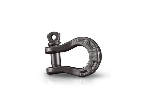 Epic 3/4 Inch Steel Winch D Ring Shackle With 7/8 Inch Pin For Off Road Adventures, 9 Ton 18,000 Lb Capacity, Black Forged Steel