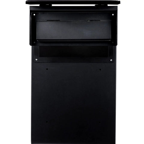 Tough As Nails Through The Wall Mail Drop Box With Adjustable Chute And Secure Code Lock Rainproof Wall Mount Deposit Slot, front view