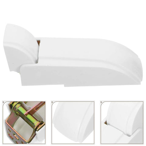 Rugged Universal Spring Assisted Freezer Door Hinge Replacement For Refrigerators And Chest Freezers Featuring Hassle Free Installation and smooth automatic close, white finish