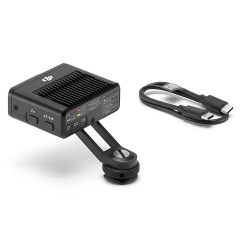Focus Pro LiDAR Rig For Follow Focus With 76800 Ranging Points Sharper Human Subject Edge Detection Reduced Focus Hunting shown with cable