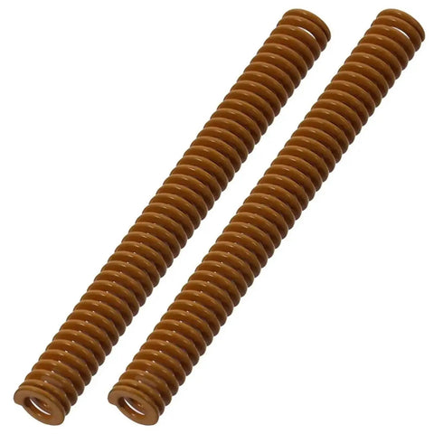 Premium 8Pcs 3D Printer Die Springs Kit In OD8 Or 10MM Sizes Featuring Bright Yellow Finish For Light Load Compression, two brown steel springs