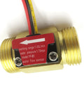 Three Quarter Inch Brass Flow Sensor Switch With Hall Effect Water Meter, 1 To 30 Liters Per Minute Flow Range, BSPT Male Thread