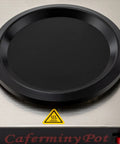Professional Stainless Steel Coffee Warmer Plate, 80W Electric Mug Heater For Desk And Home with rugged nonstick pad.