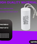 Universal Replacement Capacitor for Global Hydraulics Auto Lift Power Units, white cylindrical motor capacitor, FA7147-5 FA7147 FA7175.
