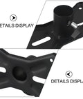 Close-up details of Rotatable 35mm Metal Mount Speaker Stand Adapter Top Cap With 30kg Load Bracket, showing screw fit.