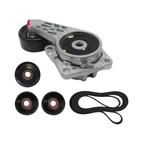 Top Tier Serpentine Belt Drive Component Kit For Ford F-150 2005 To 2014 V8 Models With 4.6L And 5.4L Engines Includes Tensioner Plus Idler Pulleys, belt and pulleys