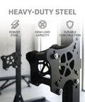 Cable Pulley System Gym Attachment For Home Gym With Lat Pulldown And Squat Rack Attachments Upgraded Roller Glider Pair Built Tough For Heavy Duty Home Gym Use, black steel rack mount