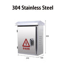 Stainless Steel Electrical Distribution Chest Weatherproof Enclosure For Home And Industrial Monitoring Control Panels With Customizable Size And Layout 11.8 In By 9.9 In By 6.3 In Durable Metal Cabinet For Electrical Components.