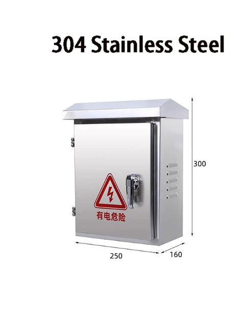 Stainless Steel Electrical Distribution Chest Weatherproof Enclosure For Home And Industrial Monitoring Control Panels With Customizable Size And Layout 11.8 In By 9.9 In By 6.3 In Durable Metal Cabinet For Electrical Components.
