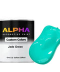 Rich Jade Green Basecoat Paint Gallon Drop In Ready To Spray With Included Fast Dry Reducer For A Slick Satin Finish That Flows Clean Across Panels And Stays Sharp Daily next to paint sample