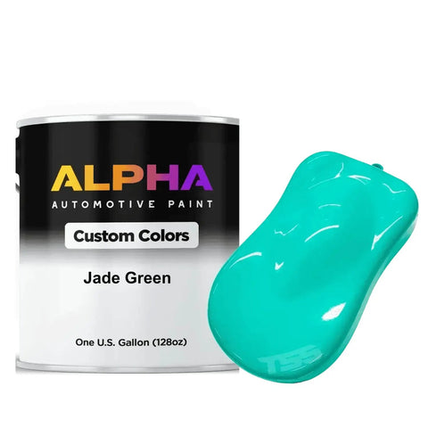 Rich Jade Green Basecoat Paint Gallon Drop In Ready To Spray With Included Fast Dry Reducer For A Slick Satin Finish That Flows Clean Across Panels And Stays Sharp Daily next to paint sample