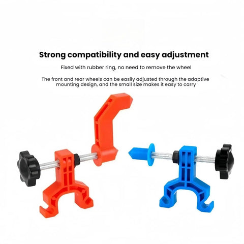 Ultra Portable Bike Wheel Truing Tool With Spoke Wrench, Compact Rim Adjustment Stand For Road And Mountain Bikes, Universal Size