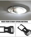 Lawsen Spring Clips Recessed Lighting 60pcs LED Downlight Mounting Accessories Spring Clips for Ceiling Lamp Bracket Wall Compatible, installed ceiling downlight.