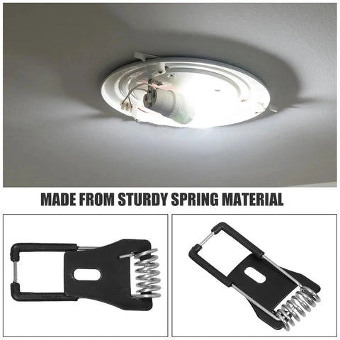 Lawsen Spring Clips Recessed Lighting 60pcs LED Downlight Mounting Accessories Spring Clips for Ceiling Lamp Bracket Wall Compatible, installed ceiling downlight.