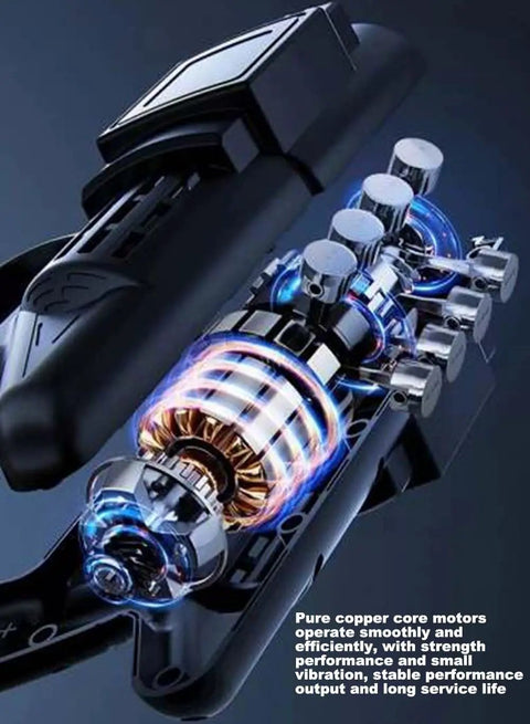 Internal view of portable cordless pressure washer motor with copper wiring and components for high performance and durability.