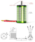 4500KV Brushless RC Motor 2000W 164A 12V 4 Pole Design for racing cars, buggies, and boats with torque and heat dissipation features.