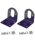 Heavy Duty 555 550 545 540 Motor Mounting Bracket Set Steel Electroplated Base For Small Hobby Cutting Machines 25mm Hole Spacing 2 Pack Durable Bracket For DIY CNC And RC Projects, 2 steel brackets with screws