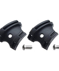 Bottom Bracket Cable Guide Plate Set For Bikes, 2pcs, Black Plastic Guides with Mounting Bolts, Smooth Low Friction Action