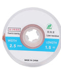 Premium Solder Wick Desoldering Braids 5 Pack High Efficiency Copper Wire for PCB Repair, 2.5mm width, 4.9ft length