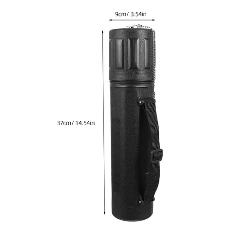 Slick Jhknnk Moisture Proof Welding Rod Storage Tube For Electrodes With Locking Lid Insulated Barrel Nonslip Base Waterproof Seal And Portable Handle, 37cm black storage case.