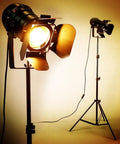 Vintage Industrial Black Gooseneck Tripod Floor Lamp Set Of 2 Adjustable Height 68 to 180cm 5m Cord With Foot Switch E26 Base