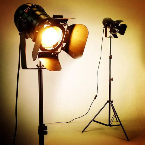 Vintage Industrial Black Gooseneck Tripod Floor Lamp Set Of 2 Adjustable Height 68 to 180cm 5m Cord With Foot Switch E26 Base