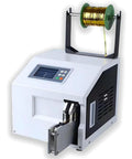 Heavy Duty Semi-Automatic Cable Tie Gun Machine For Professional Wire Harness Sealing And Strapping Bundles Up To 30 Mm with control panel and spool.