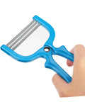 Facial Hair Remover Tool Set Stainless Steel Spring Threading Epilator 4 Pieces Manual For Women With ABS Handle Portable On The Go Use On Neck And Face For Eyebrow And Facial Hair Removal Travel Ready, blue ABS handle