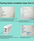 Docking Station Installation Steps for Plug And Play PCIe 4.0 X16 To Oculink SFF 8612 External GPU Dock overview with graphics cards.