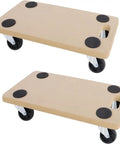 Heavy Duty Furniture Dolly With Wheels For Moving Heavy Loads Up To 200kg MDF Platform Cart With Non Slip Mat 58x29cm
