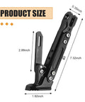 Adjustable Motorcycle Kickstand Built For Real World Rides, Heavy Duty Aluminum Alloy Universal Parking Stand dimensions