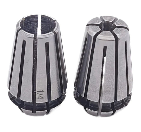 Router Collet Set For CNC Milling And Engraving ER11 Size With One Eighth Inch And One Quarter Inch Collets Pro Grade 65Mn Spring Steel