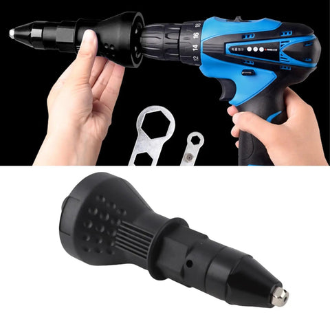Kick Up Your DIY Game With This Electric Rivet Adapter For Drills. Effortless 2.4mm To 4.8mm Installation Plus Tough Three Claw Design Makes Vehicle Mods And Mechanical Upgrades A Total Breeze Without The Strain. drill rivet tool