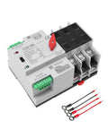 Automatic Transfer Switch ATS For Solar And Grid To Generator Power Backup Three Pole 100 Amp 110 Volt shown front view