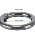Close-up of 1-inch mini black carabiner clip from 300 Pack Mini Round Carabiner Clips One Inch Trigger Spring O Rings For Keychains Buckles Bags Purses Car Keys DIY Crafts Black Durable And Multipurpose For Home Office Travel Everyday Carry Essentials