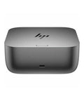 Top Tier Thunderbolt 4 Docking Station With 280W Usb C Power And Triple Monitor Hookup Plug And Play Taa Certified Hub For Hassle Free Laptop Upgrades In Sleek Grey Renewed Build, top view, compact grey design.