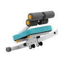 Close-up of Foldable Ab Trainer For Your Home Gym, Adjustable Full Body Workout Machine showing detail of padding and steel build