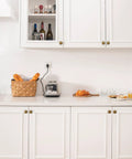 Vintage Antique Brass Cabinet Knobs And Drawer Handles 1 1/4 Inch Rock Solid Zinc Alloy on white kitchen cupboard doors.