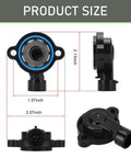 Two Pack Idle Speed Control Valve Sensor And Throttle Position Sensor Kit For GM Vehicles Buick Cadillac Chevrolet Pontiac Replacement Plug And Play Easy Install Accurate ECU Feedback For Smooth Idle And Power, front view with 2.13-inch size
