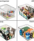 X Large Plastic Storage Bins With Lids For Kitchen Pantry Refrigerator Organization A Must Have For Desk And Cabinet Storage Deep Clear Containers For Closet Laundry Nursery And Office Organization