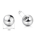 10 Pack 16G Externally Threaded Dope Replacement Balls 3mm For Lip Septum Nose Cartilage Tragus Helix Daith Rook Ear Piercing Jewelry Hypoallergenic Stainless Steel Ends For Body Piercing Barbells, 3mm steel balls