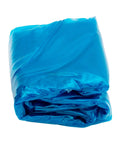 Kick Back On This Hella Comfy Clear Inflatable Sofa Chair For Two Portable Twin Size air mattress couch packed in a blue rolled form.