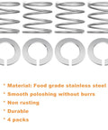Spring And Washer Kit For KitchenAid Stand Mixer Replacement Parts Upgrade Pack includes four food-grade stainless springs and washers.