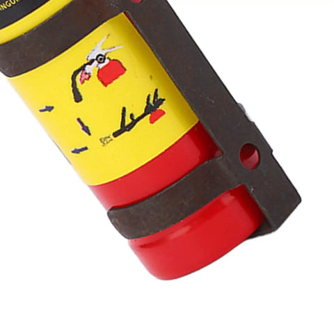 Dope Mini Fire Extinguisher For Rc Cars Real Deal Accessory lightweight red model with sticker detailing, 47mm size.