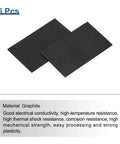 Rectangle Graphite Block Ingot For Melting And Electrolysis, Pro Grade High Purity Graphite Electrode Plate Sheet 50x30x1mm Pack Of 5