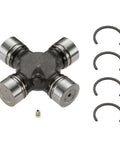 235 Greaseable Super Strength Universal Joint For Chevrolet Silverado 1500 with metal seals and clips, shown separately