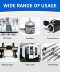 Flexible Diaphragm Coupling For 3D Printer And CNC Machine Aluminum Two Diaphragm Motor Shaft Coupler 12.7 To 17mm Bore D39 39mm Length 49mm Beefed Up Torque Vibration Damping Anti Abrasion used with 3D printers, encoders, servos, CNC lathes, and ball screws