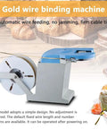 No Sweat Electric Semi Automatic Bag Closure Machine Twist Tie Bundler for Food Packaging, showing automatic wire feeding mechanism.