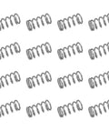 50 Pack 304 Stainless Steel Compression Springs 0.6mm Wire By 5mm Outer Diameter By 10mm Free Length Tiny Pen Springs Silver Tone